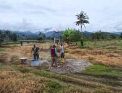 Kodim 0108/Agara dan Warga Percepat Pembangunan Jembatan Gantung di Kuta Ujung, Aceh Tenggara, kini Progres Capai 80 Persen