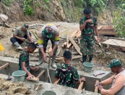 Progres Pembukaan Jalan TMMD Aceh Selatan Tembus 78 Persen, Satgas Rampungkan Pondasi Jembatan Box