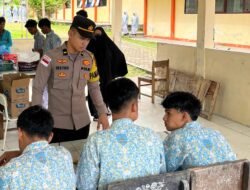 Pamapta Polres Aceh Besar Laksanakan Patroli Dialogis Presisi Dan Sosialisasi Layanan Polisi 110 Di Sekolah-Sekolah