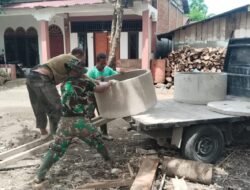Satgas TMMD ke-129 Kodim 0107/Aceh Selatan Bangun Sanitasi RTLH, TNI dan Warga Kompak Pasang Septic Tank