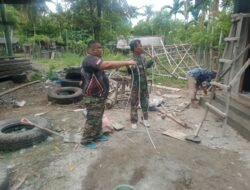 Finishing: Tim Teknisi Satgas TMMD ke-129 Kodim 0102/Pidie Pasang Instalasi Listrik di Lokasi MCK