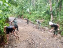 Cuaca Tak Bersahabat, Semangat Satgas TMMD ke-129 Tak Goyah; Pembangunan Jalan di Kemumu Sebrang Tembus 73 Persen