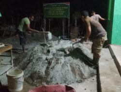 Satgas TMMD ke-129 Kodim 0102/Pidie Lembur Malam, Kebut Pengecoran Lantai RTLH Demi Capai Target
