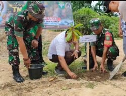 Sambut HUT ke-81 TNI, Kodim 0107/Asel Bersama Warga Tanam Pohon di sejumlah wilayah Aceh Selatan