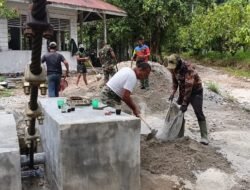 Kodim 0108/Agara Terus percepat Pembangunan Jembatan Gantung di Lawe Ger Ger, Aceh Tenggara
