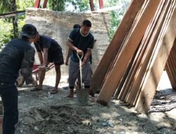 TNI bangun Jembatan Gantung Desa Serasah Aceh Singkil, Progres Capai 41,15 Persen