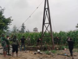 Warga Sambut Baik Percepatan Pembangunan Jembatan Gantung oleh Prajurit TNI di Lawe Buah Pala Aceh Tenggara